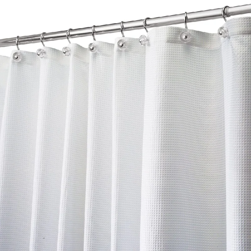 iDesign Carlton Shower Curtain 54" x 78" in White