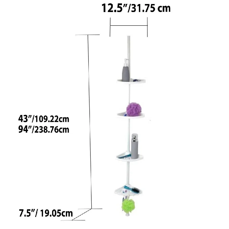 4 Tier Corner Shower Shelf