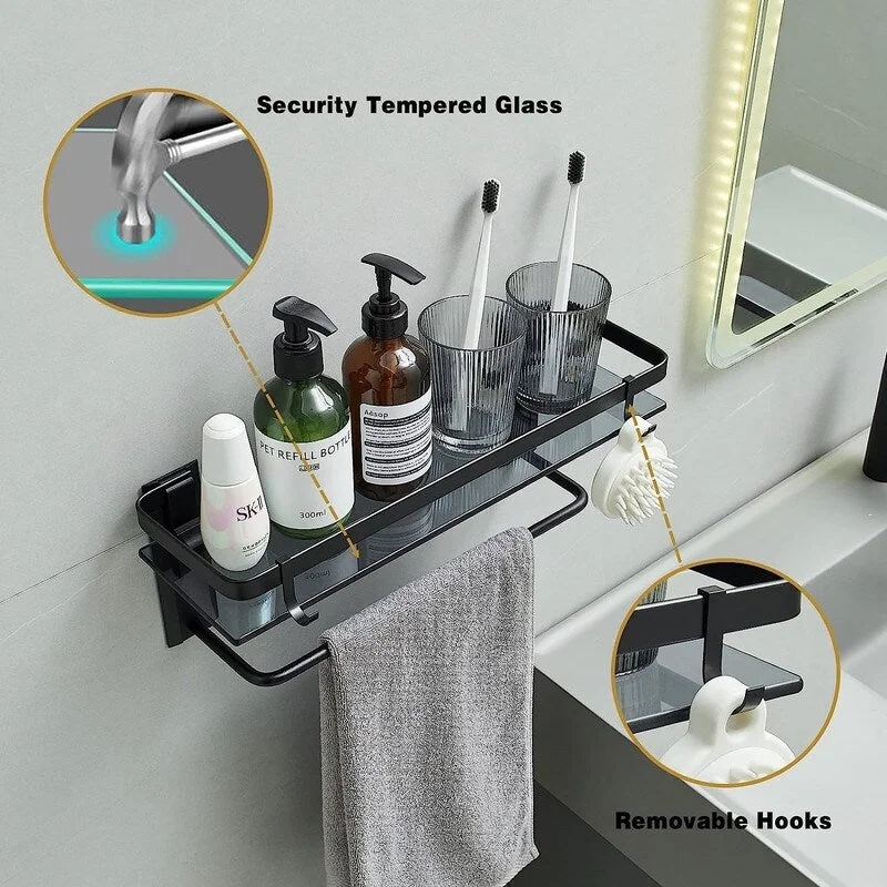 4-Tier New Bathroom Shelving Tension Corner Shower Caddy for Bathroom Home