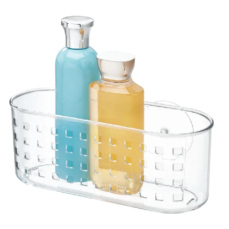 iDesign Shower Suction Basket in Clear