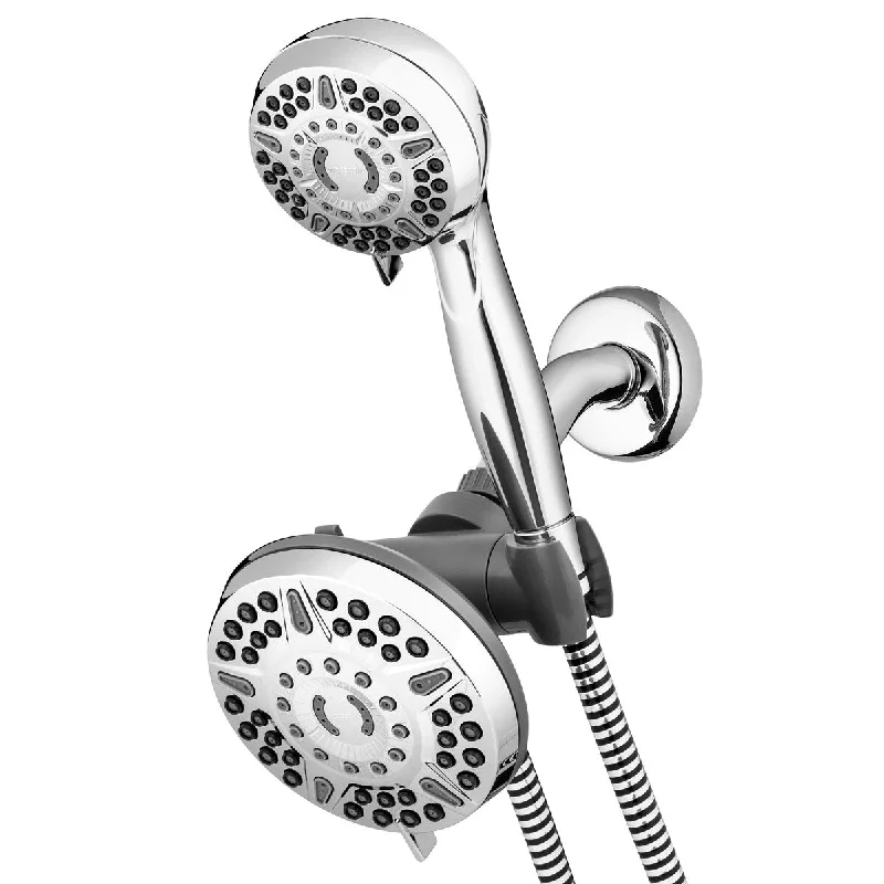 6+ Mode Powerpulse Massage Dual Shower Head System, Chrome, XET-633E-643E