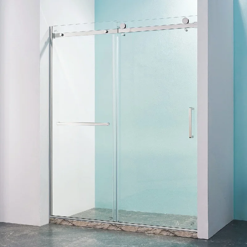 60" x 75" Single Sliding Semi-Frameless Shower Door - 60" x 75"