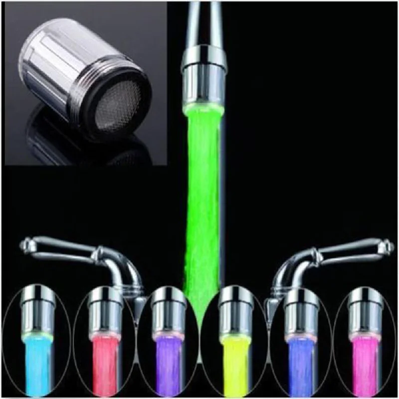 7 Color Changing LED Water Faucet for Kitchen & Bath