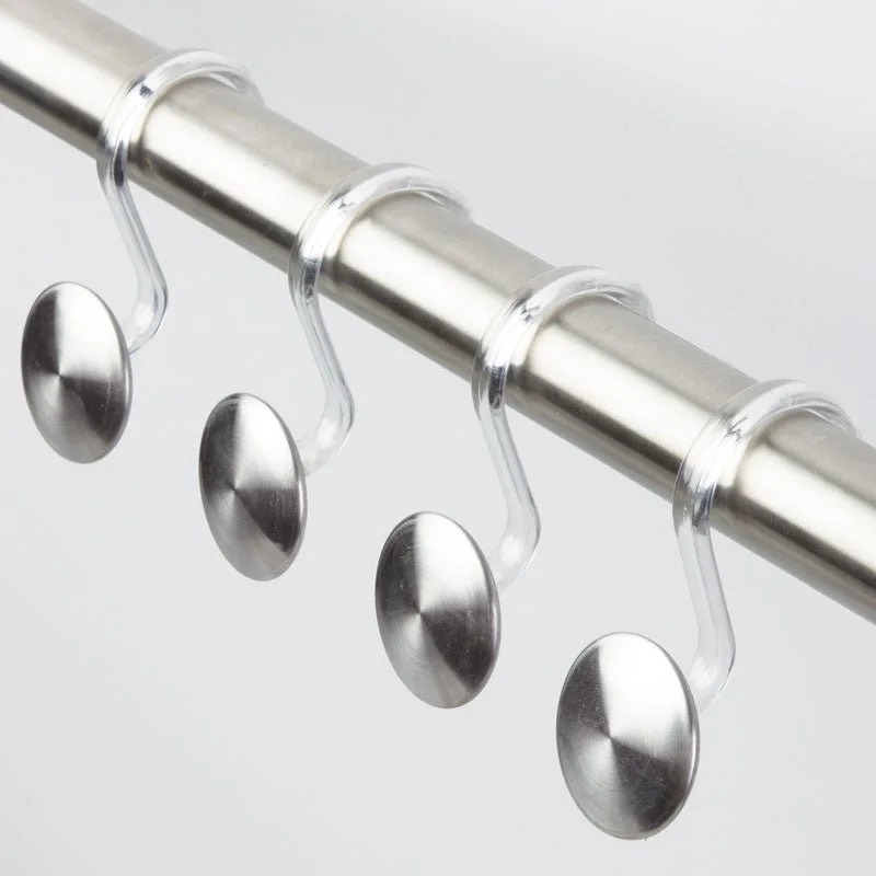 iDesign Forma Maxi Shower Hook Set of 12 in Brushed Stainless Steel