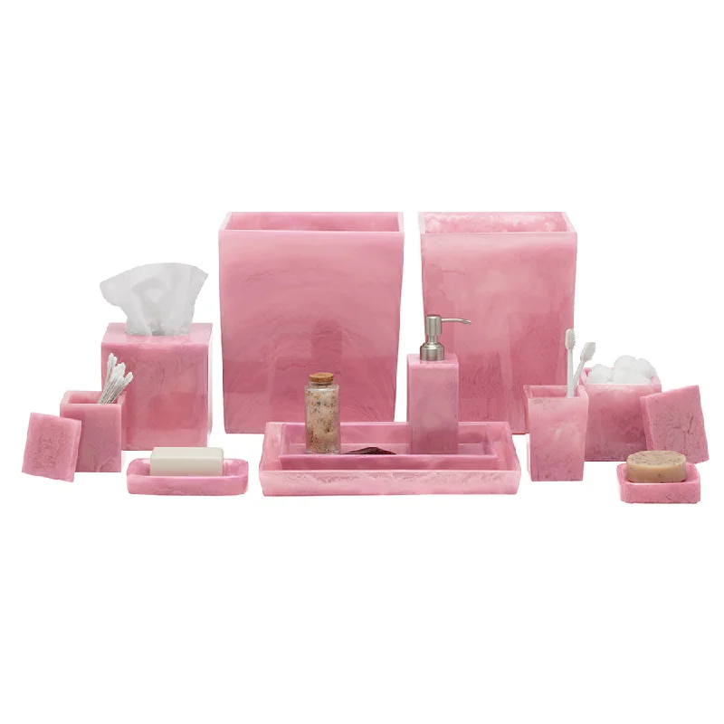 Pigeon & Poodle Abiko Translucent Cast Resin Bathroom Accessories (Cherry Blossom)