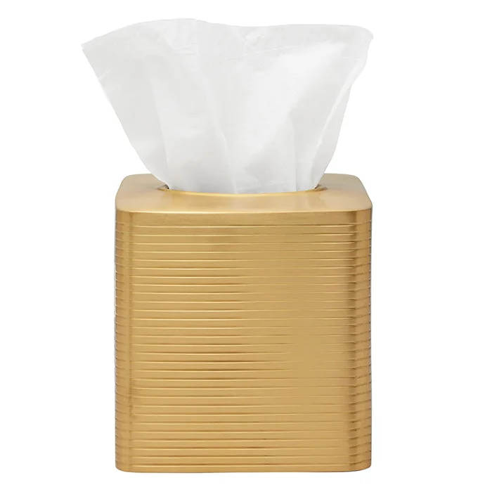 Adelaide Brass Tissue Box (Matte Gold)