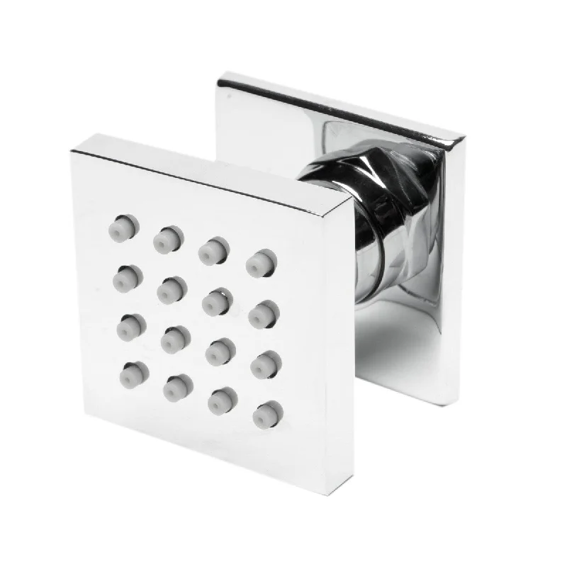 ALFI brand AB3820-PC Polished Chrome 2" Square Adjustable Shower Body Spray