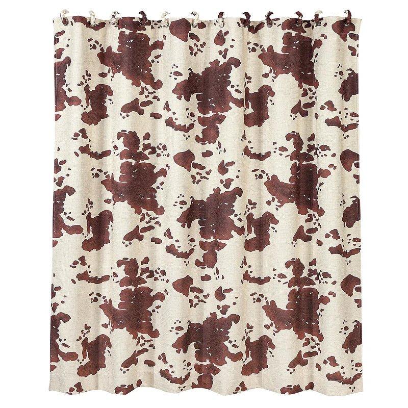 All-Over Cowhide Print Shower Curtain