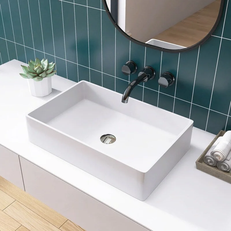 Alvana 21'' Soild Surface Bathroom Vessel Sink