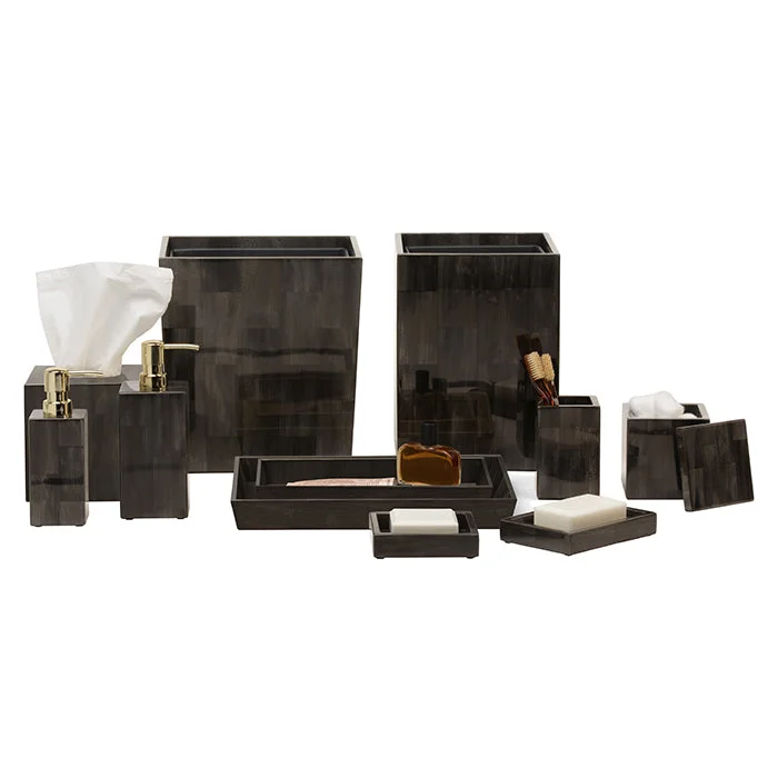 Arles Dark Faux Horn Bathroom Accessories