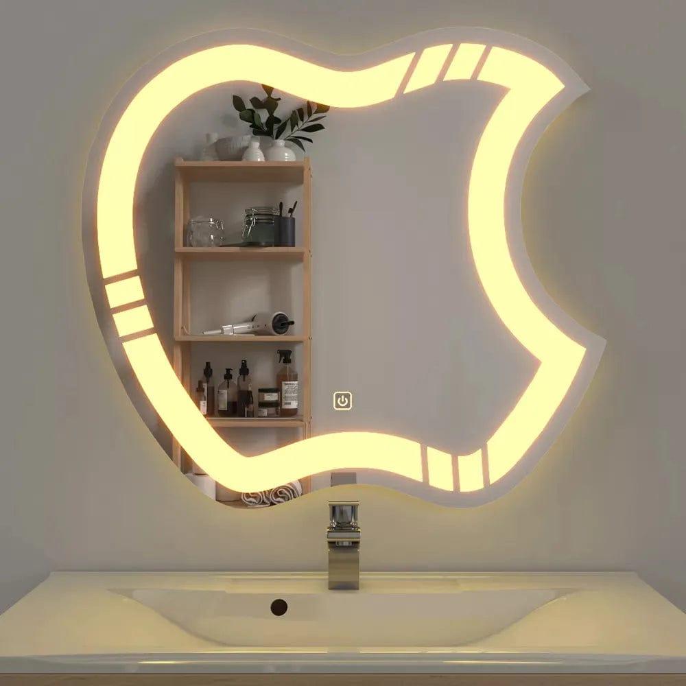 Artistic Apple LED Bathroom Mirror