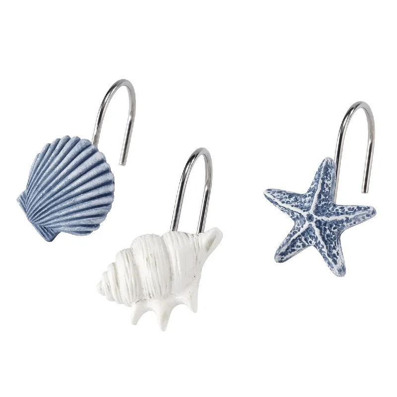 Avanti Abstract Coastal Shower Hooks - Multicolor