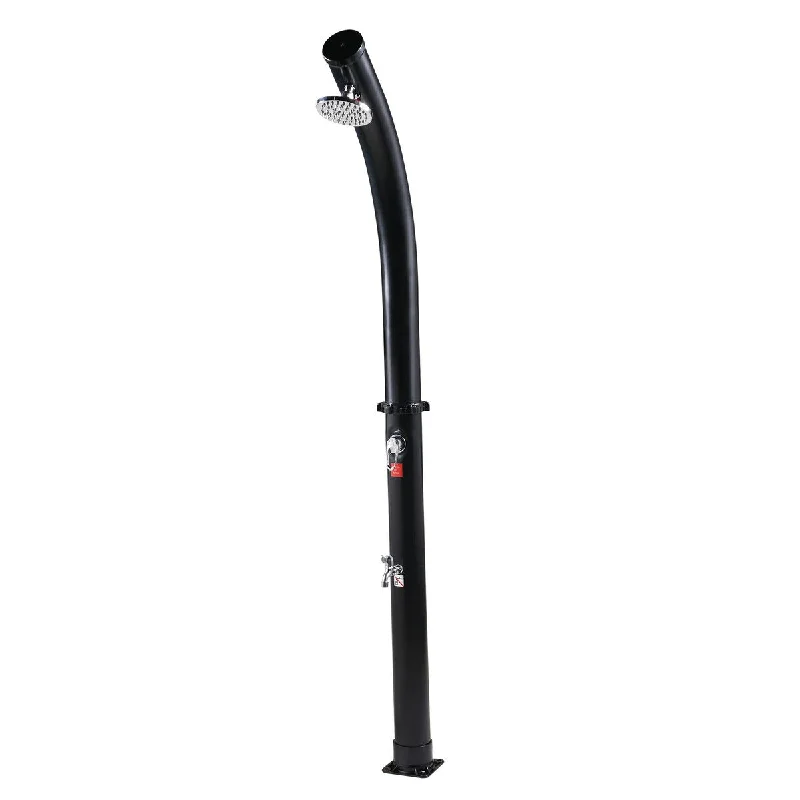 Bathroom Adjuatsble Elbow Shower Column for Home Hotel, Black