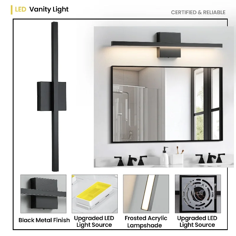 Bathroom Vanity Light Fixtures 32 inch Modern Wall Sconces for Bathroom - 32-Inch