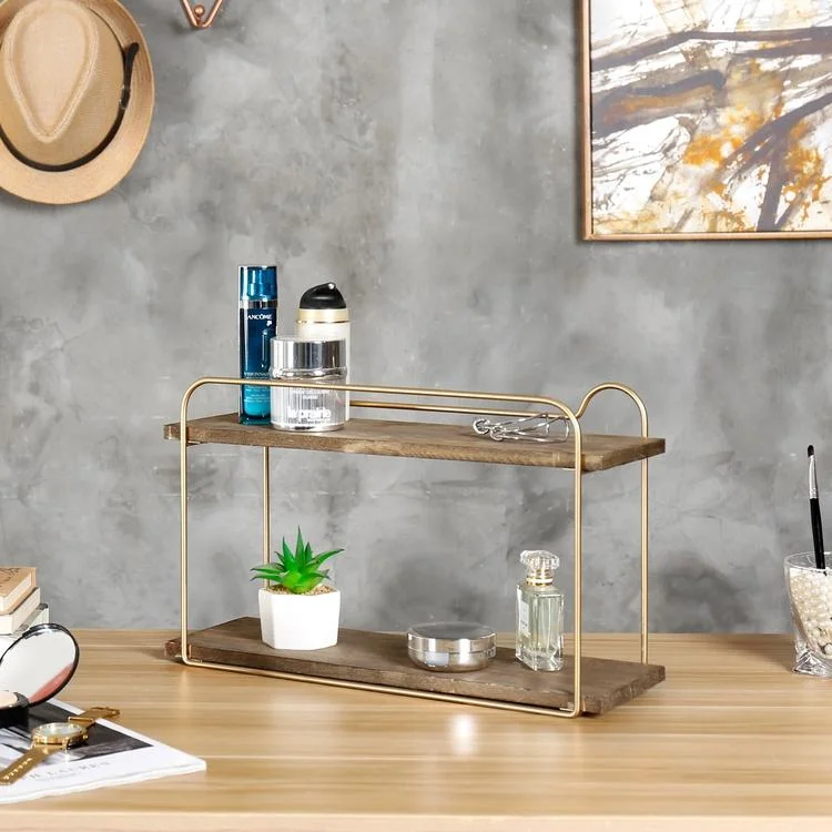 Brass Bathroom Vanity Shelf