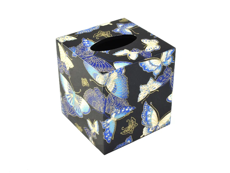 Butterflies Lacquer Tissue Box