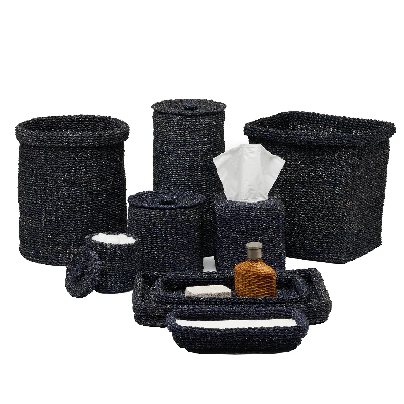 Chelston Abaca Bathroom Accessories (Indigo Blue)