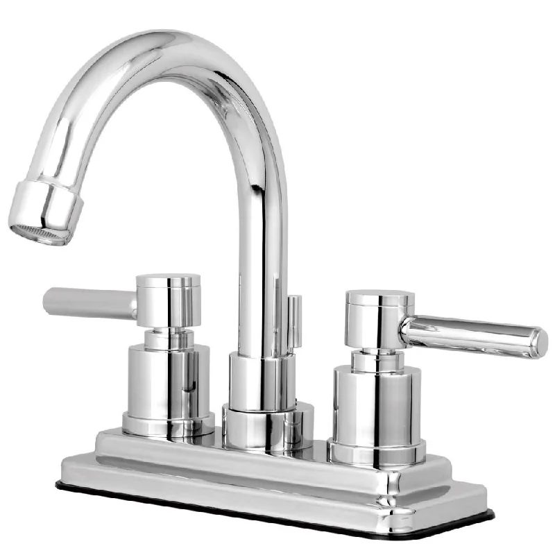 Chrome Two Handle Centerset Bathroom Faucet w/ Brass Pop-Up KS8661DL