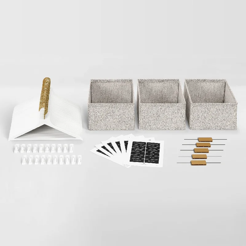 Closet Bundle - Matte White, Brass