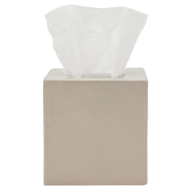 Cordoba Ceramic Tissue Box Cover (Sand)