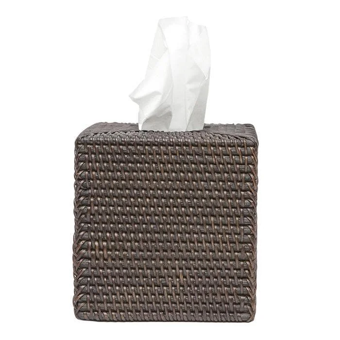 Dalton Coffee Rattan Square Tissue Box