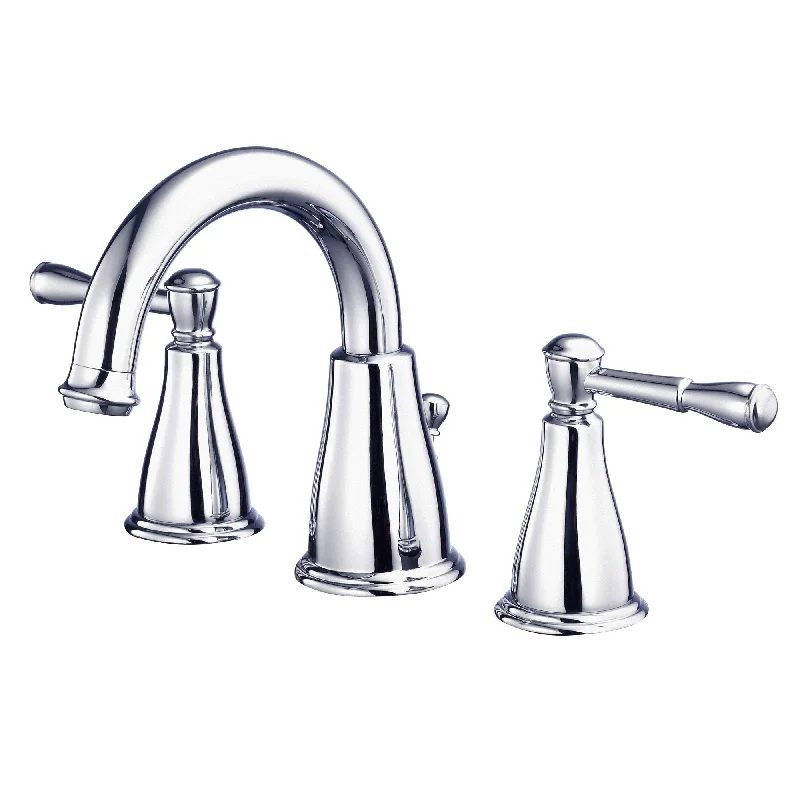 Danze Eastham Chrome Scroll Lever Widespread Bathroom Sink Faucet