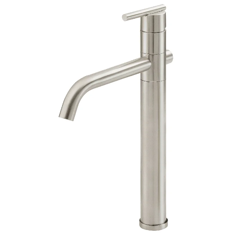 Danze Parma Brushed Nickel Single Handle Vessel Sink Faucet w Grid Drain