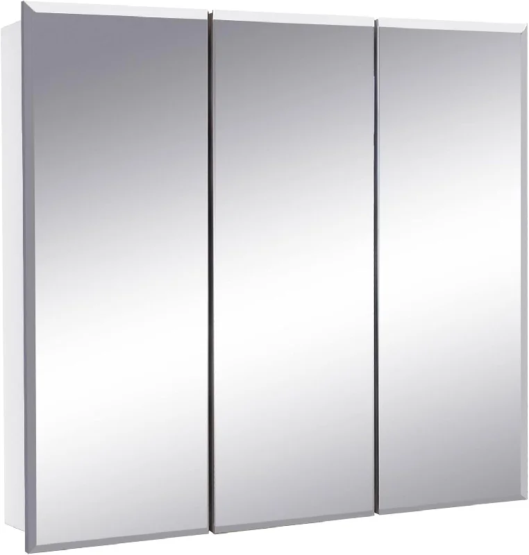 Design House 30 Inch Cyprus Bathroom Medicine Cabinet, Wall Mounted, 3 Mirror Door - $150