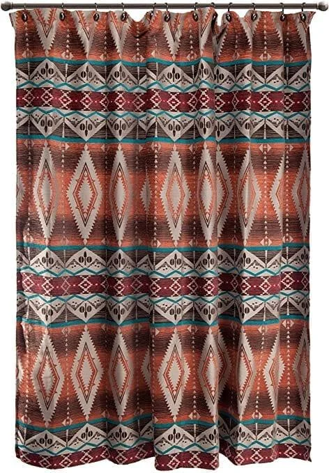 Diamond Sage Aztec Shower Curtain