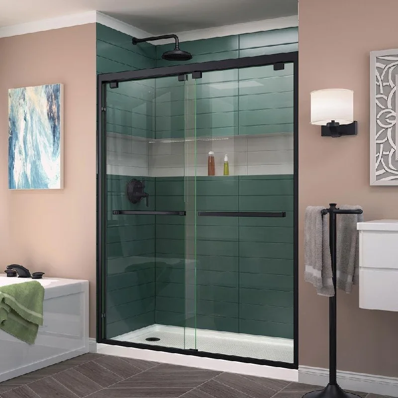 DreamLine Encore 50-54 in. W x 76 in. H Semi-Frameless Bypass Shower Door - $400