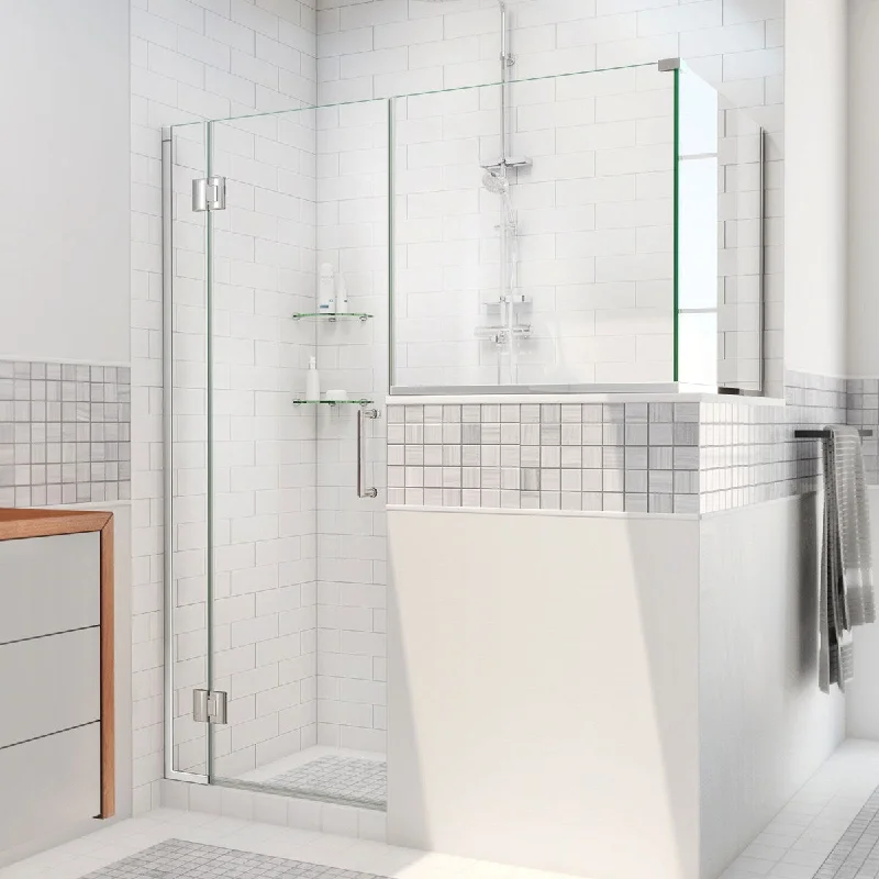 DreamLine Unidoor-X 60 in. W x 36 3/8 in. D x 72 in. H Frameless Hinged Shower Enclosure - 36.38" x 60"