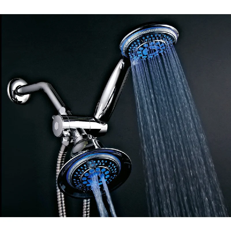 Dreamspa Temperature Sensitive LED Combination Shower Head - Silver