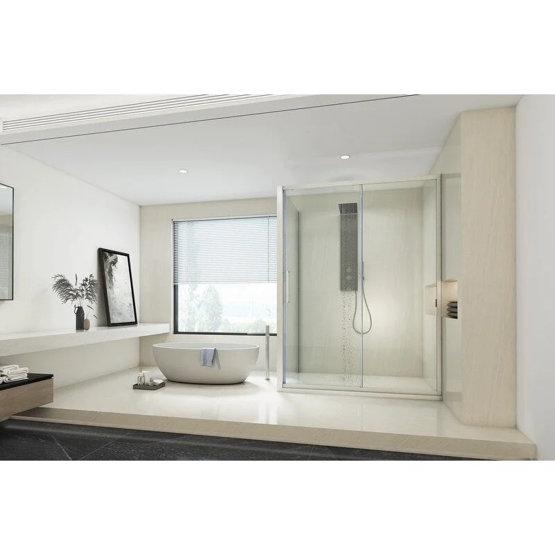 EPOWP 79.53LX33.07W" Bathroom Contemporary Shower Door