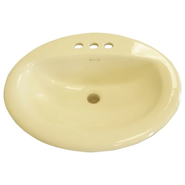 Fine Fixtures Drop In Bone Ceramic Chinaware Sink