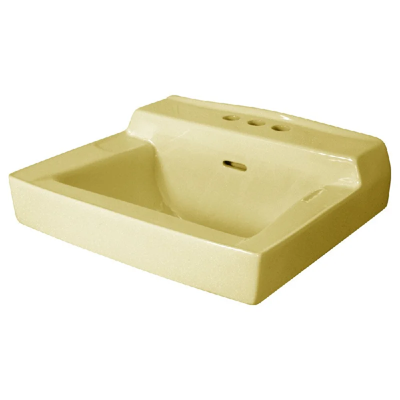 Fine Fixtures Wall Mount Biscuit Ceramic Chinaware Sink