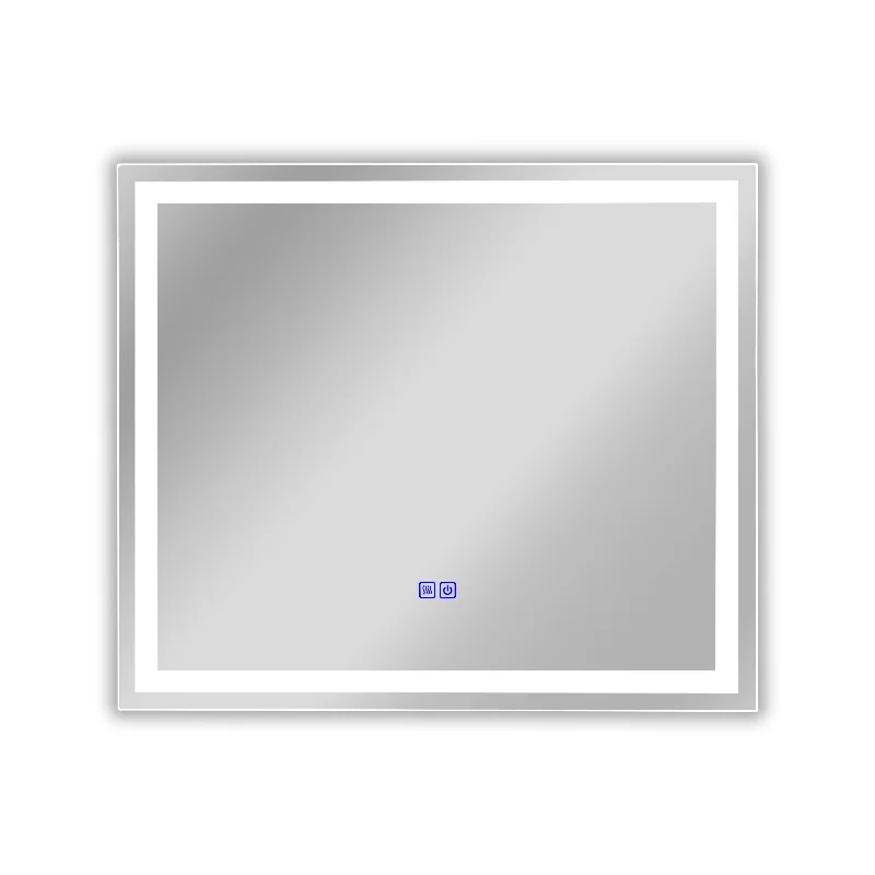 Frameless Wall Mounted LED Bathroom Mirror - Colorless