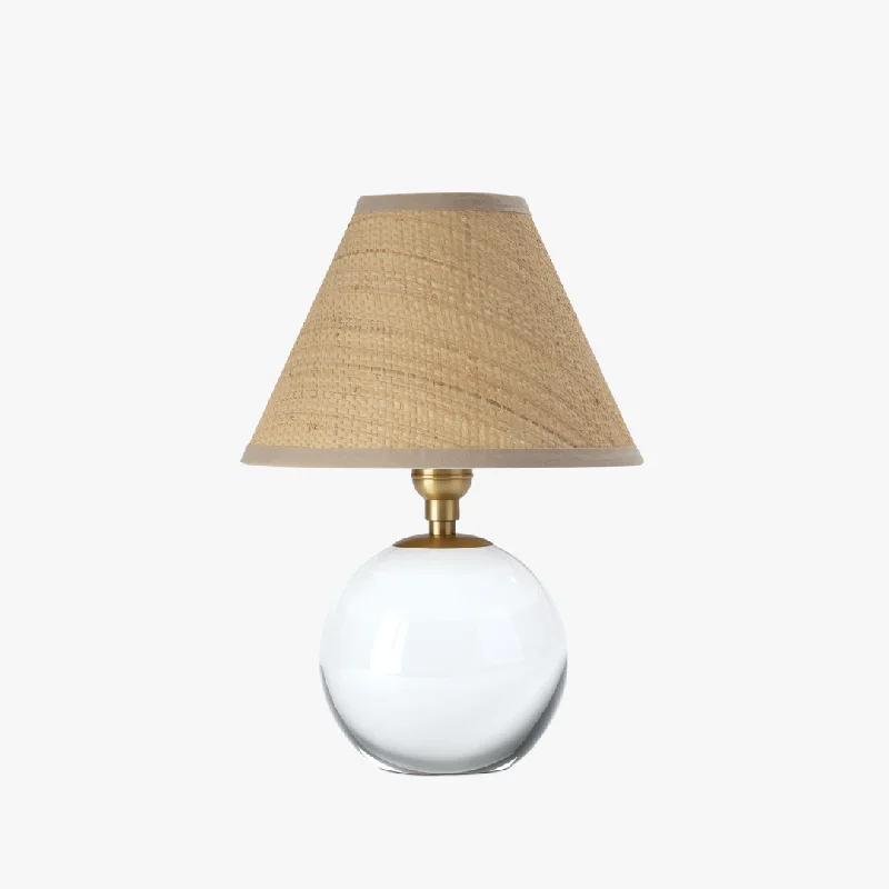 Giorgio Mini Lamp with Rattan Shade