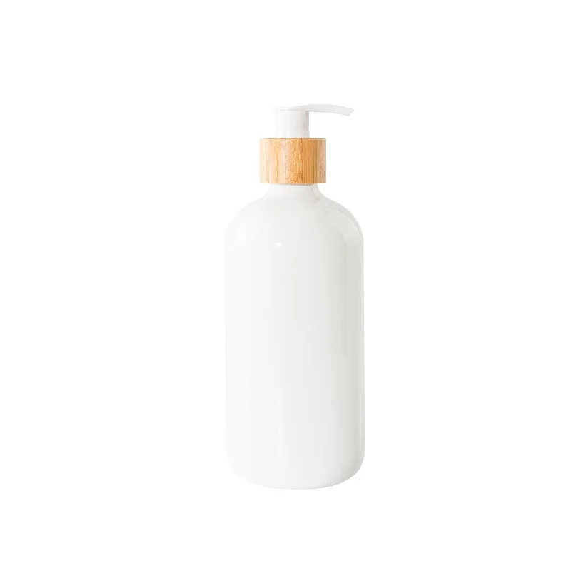 White Glass Pump Bottle - 500ml