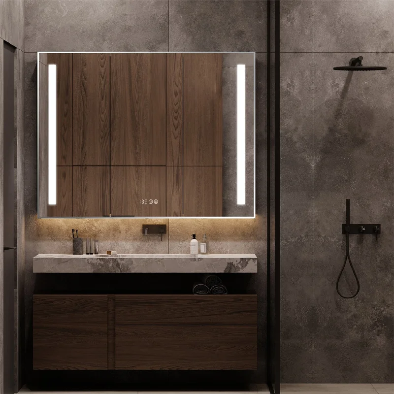 Häfele Rectangle Bathroom Mirror - Demister, illuminated, IP44