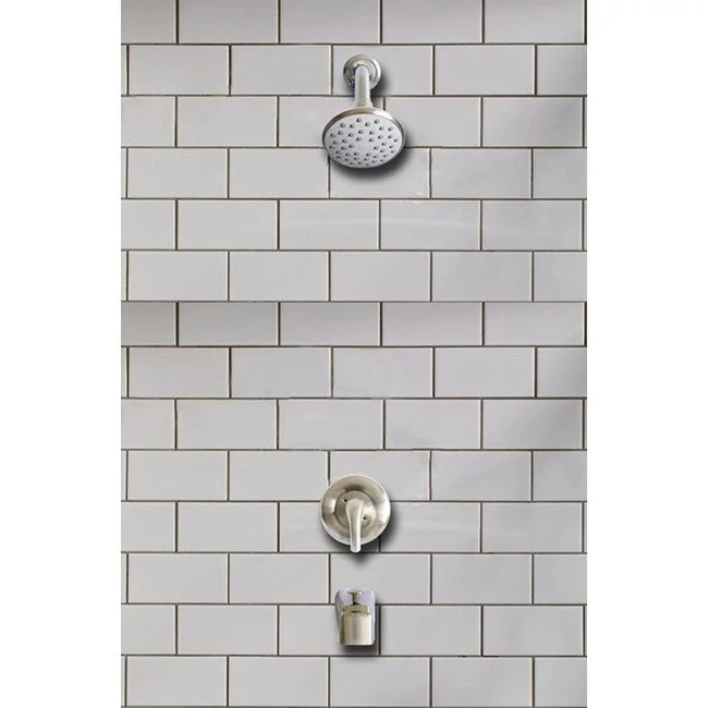 Hybrid Pressure Balancing Bath and Shower Sets, Brushed Nickel Finish