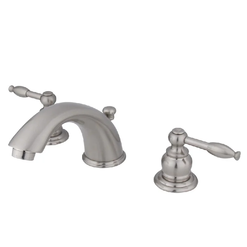 Kingston Satin Nickel 8"-16" Widespread Bathroom Faucet w Pop-up KB968KL