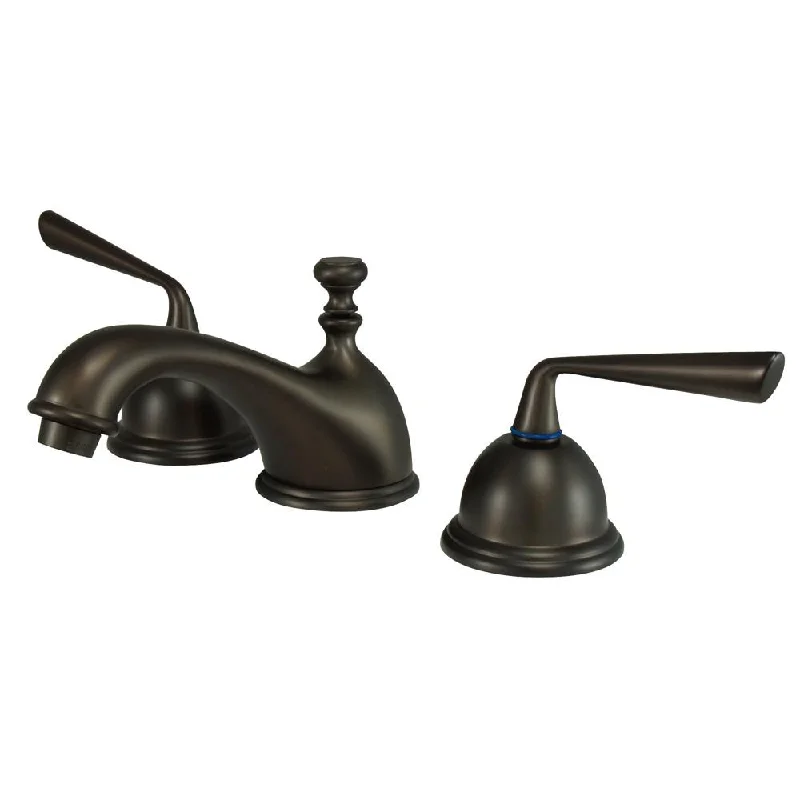 Kingston Silver Sage Oil Rubbed Bronze Widespread Bathroom Faucet KS3965ZL