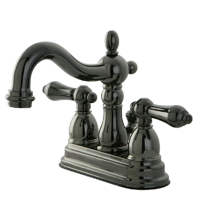 Kingston Water Onyx Black Nickel finish Centerset Bathroom Sink Faucet NB1600AL