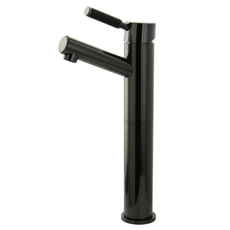 Kingston Water Onyx Black Nickel Single Handle Vessel Sink Faucet NS8410DKL