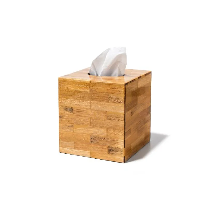 Ladorada Bamboo Veneer Tissue Box Cover