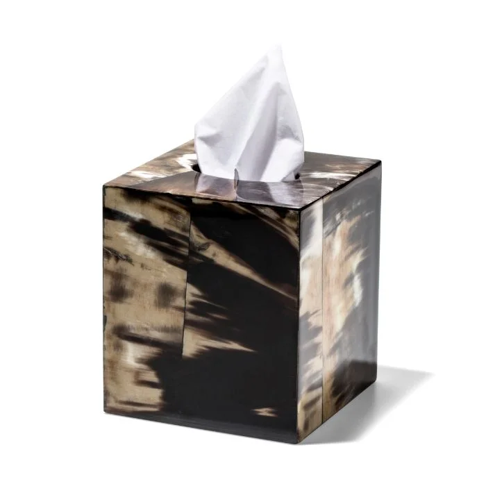 Ladorada Horn Veneer Tissue Box Cover