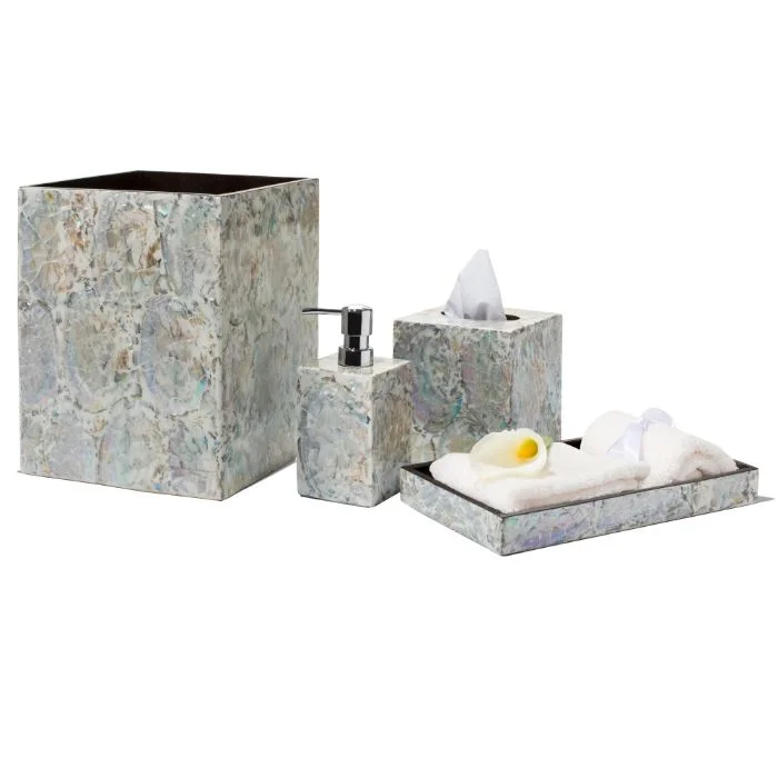 Ladorada Natural Mother of Pearl Bathroom Accessories