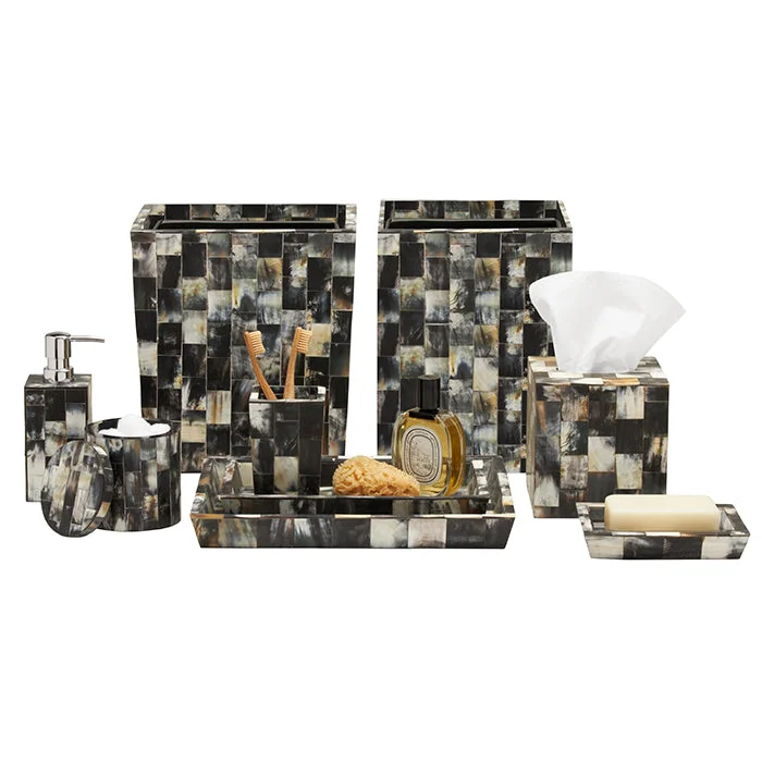 Lark Horn Tiled Bathroom Accessories (Dark)