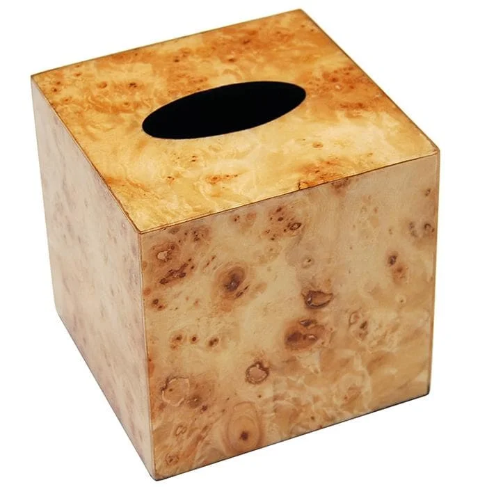 Mappa Burl Inaly Lacquer Tissue Box