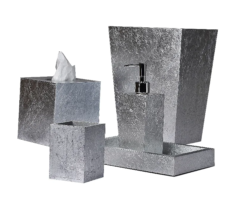 Mike + Ally Eos Silver Leaf Collection Bathroom Accessories